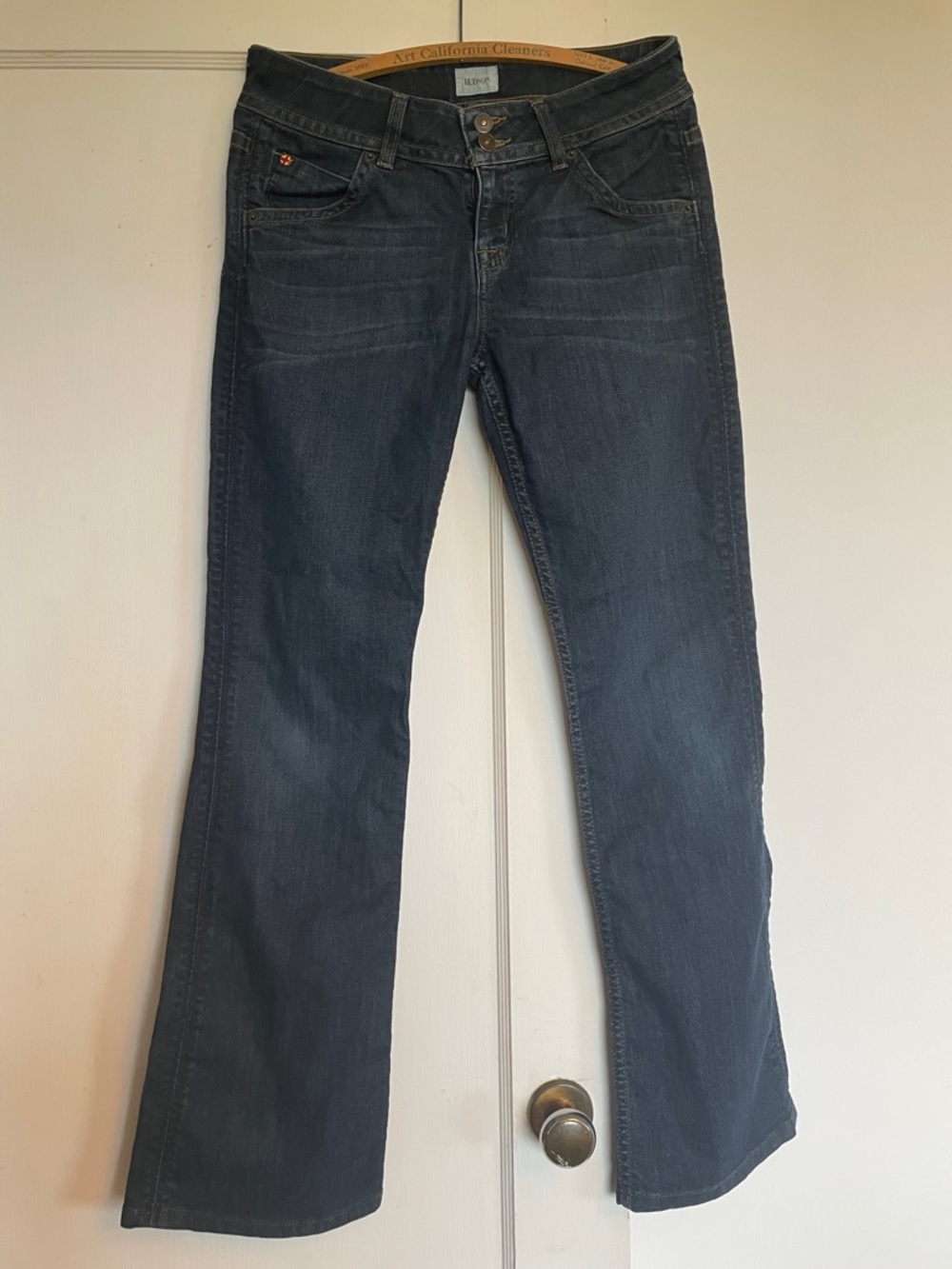 Hudson Jeans Dark Blue Wide Leg Flare Jeans